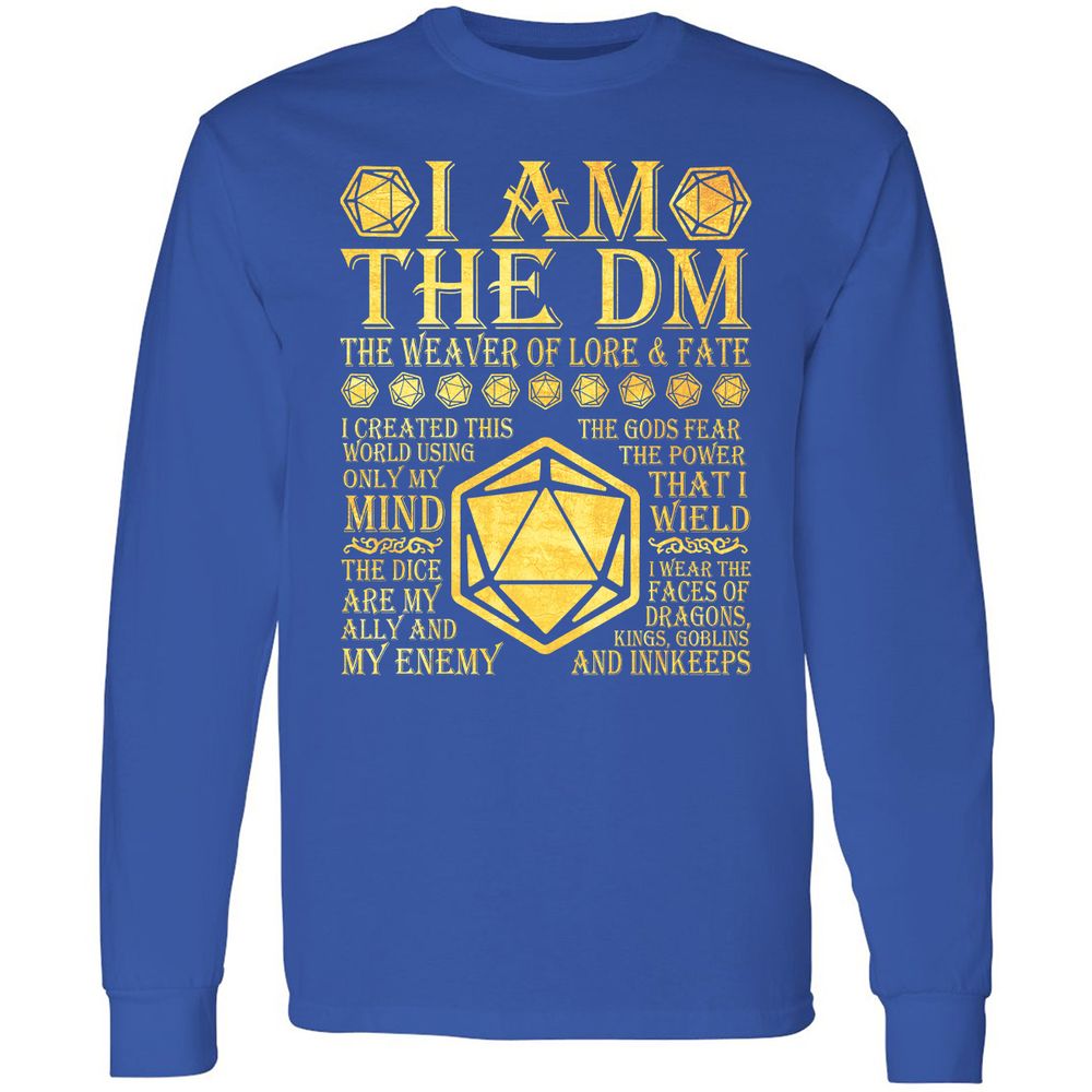 I Am The DM Long Sleeve T-Shirt - Royal - 8