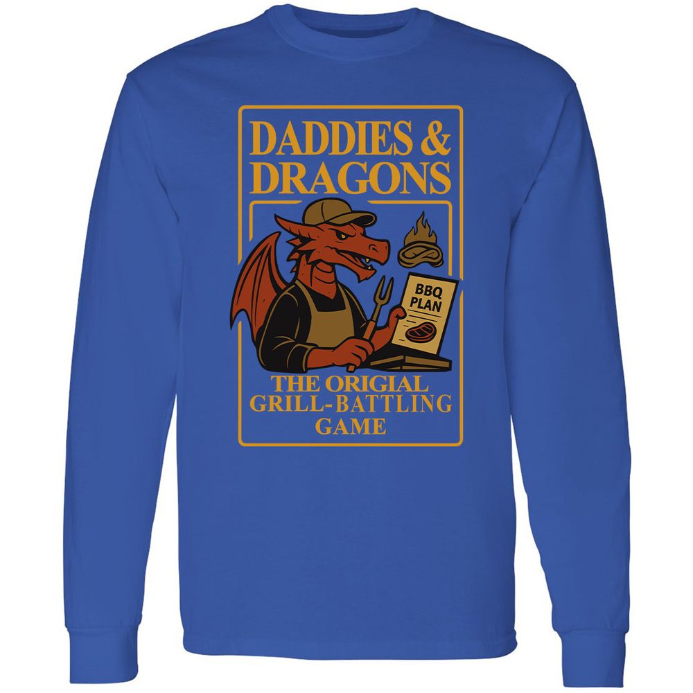 Daddies & Dragons Long Sleeve T-Shirt - Royal - 8