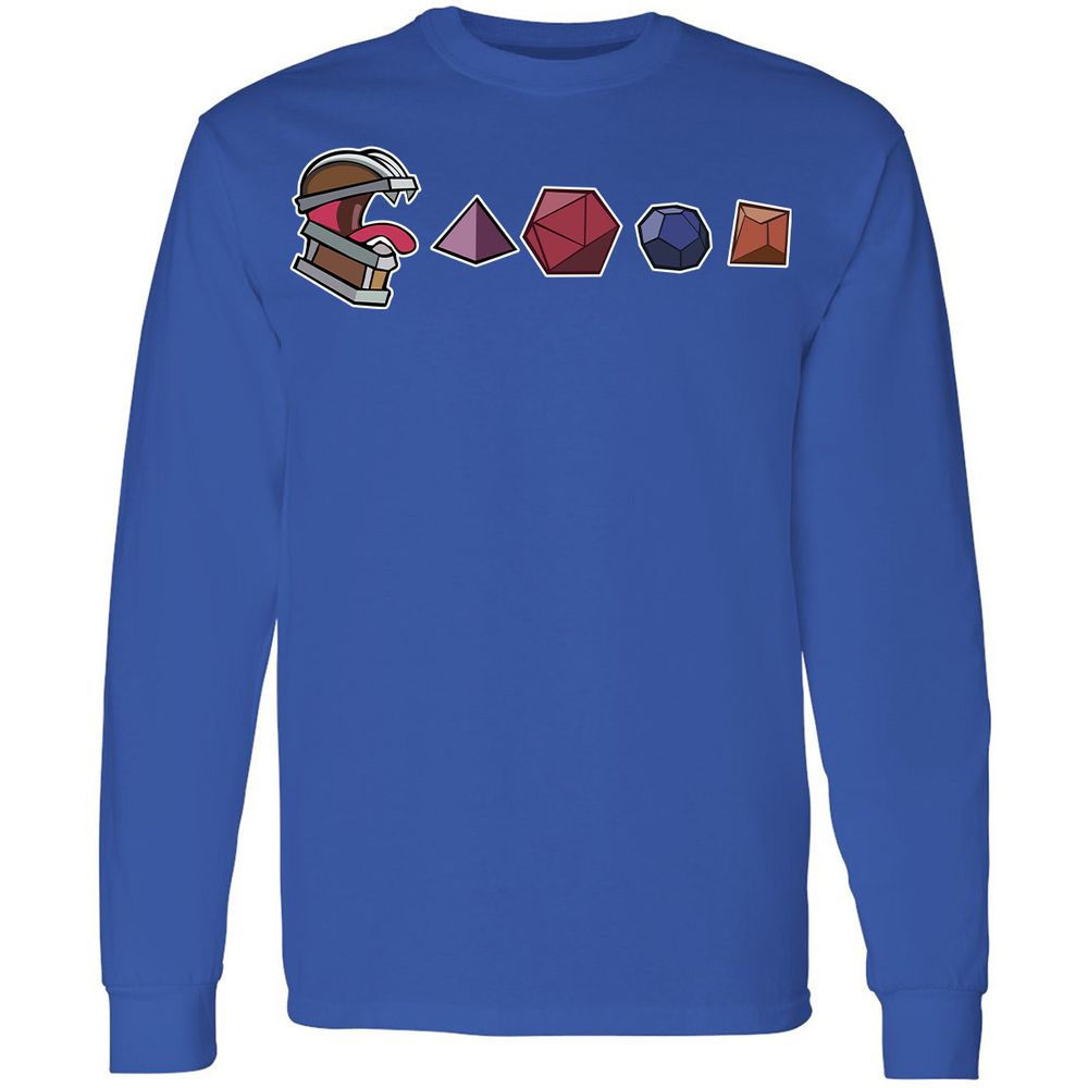 Mimic And Dices Long Sleeve T-Shirt - Royal - 8