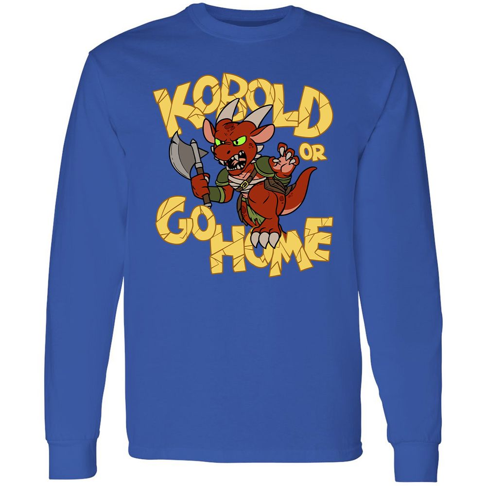 Kobold Or Go Home Long Sleeve T-Shirt - Royal - 8