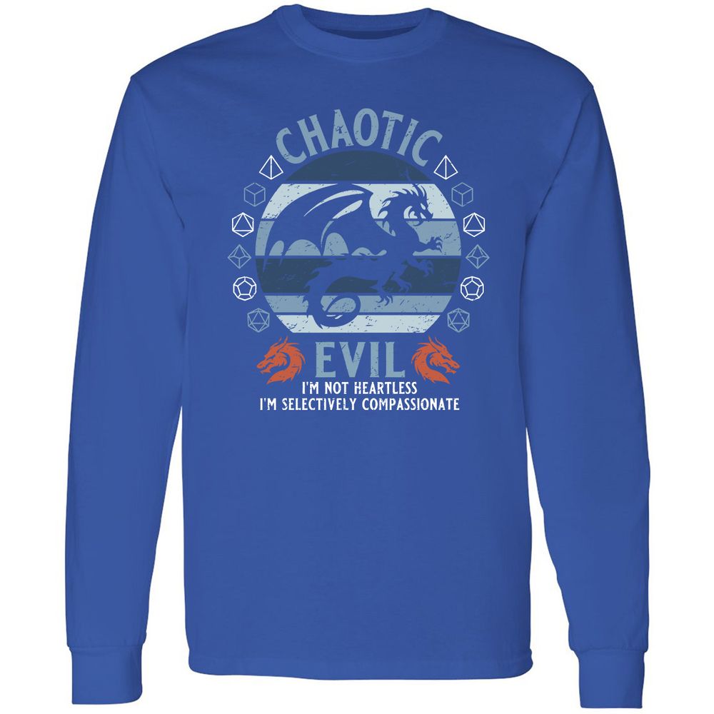 Chaotic Evil 2 Long Sleeve T-Shirt - Royal - 8