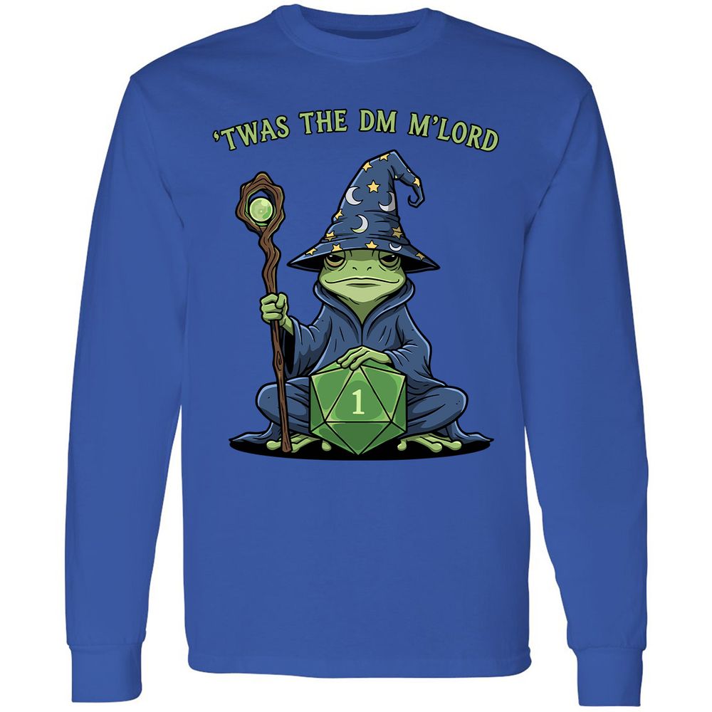 Twas the DM M’lord Long Sleeve T-Shirt - Royal - 8