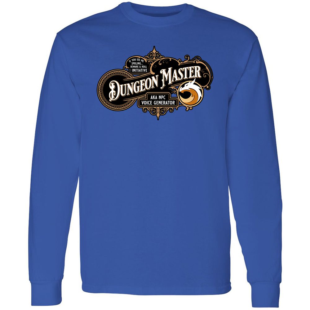 Dungeon Master Long Sleeve T-Shirt - Royal - 8