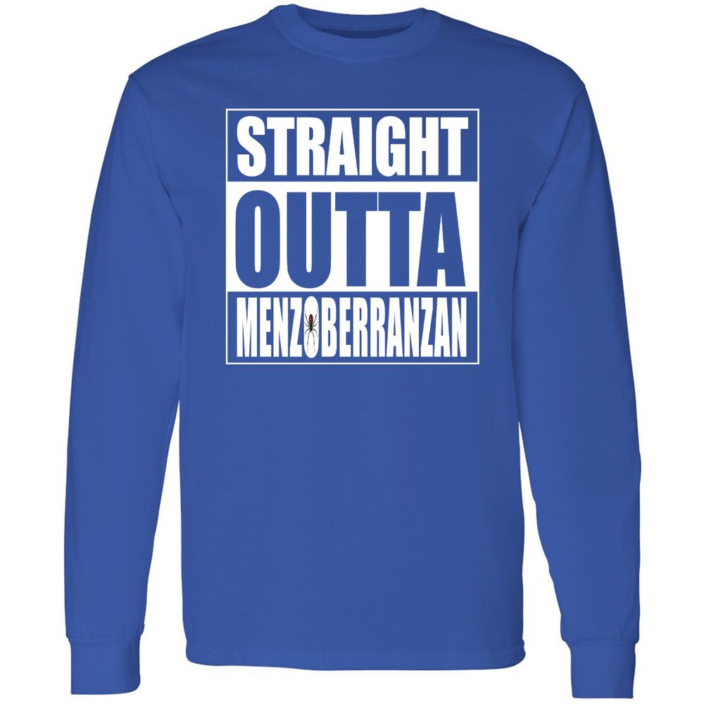Straight Outta Menzoberranzan Long Sleeve T-Shirt - Royal - 8