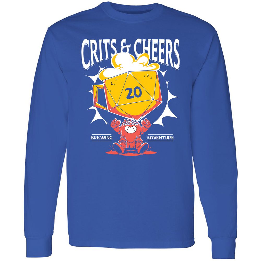 Crits & Cheers Long Sleeve T-Shirt - Royal - 8