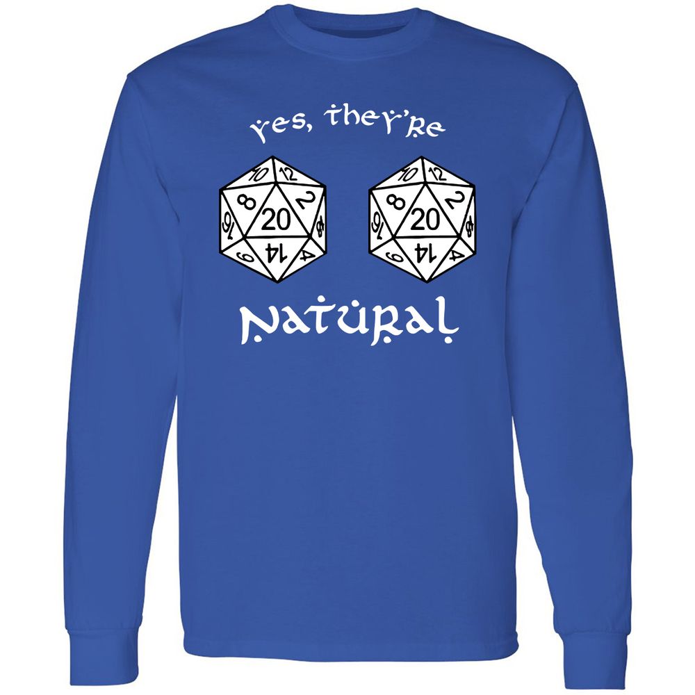 They Are Natural Long Sleeve T-Shirt - Royal - 8