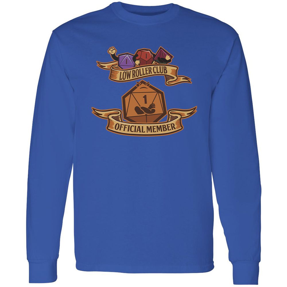 Low Roller Club Long Sleeve T-Shirt - Royal - 8