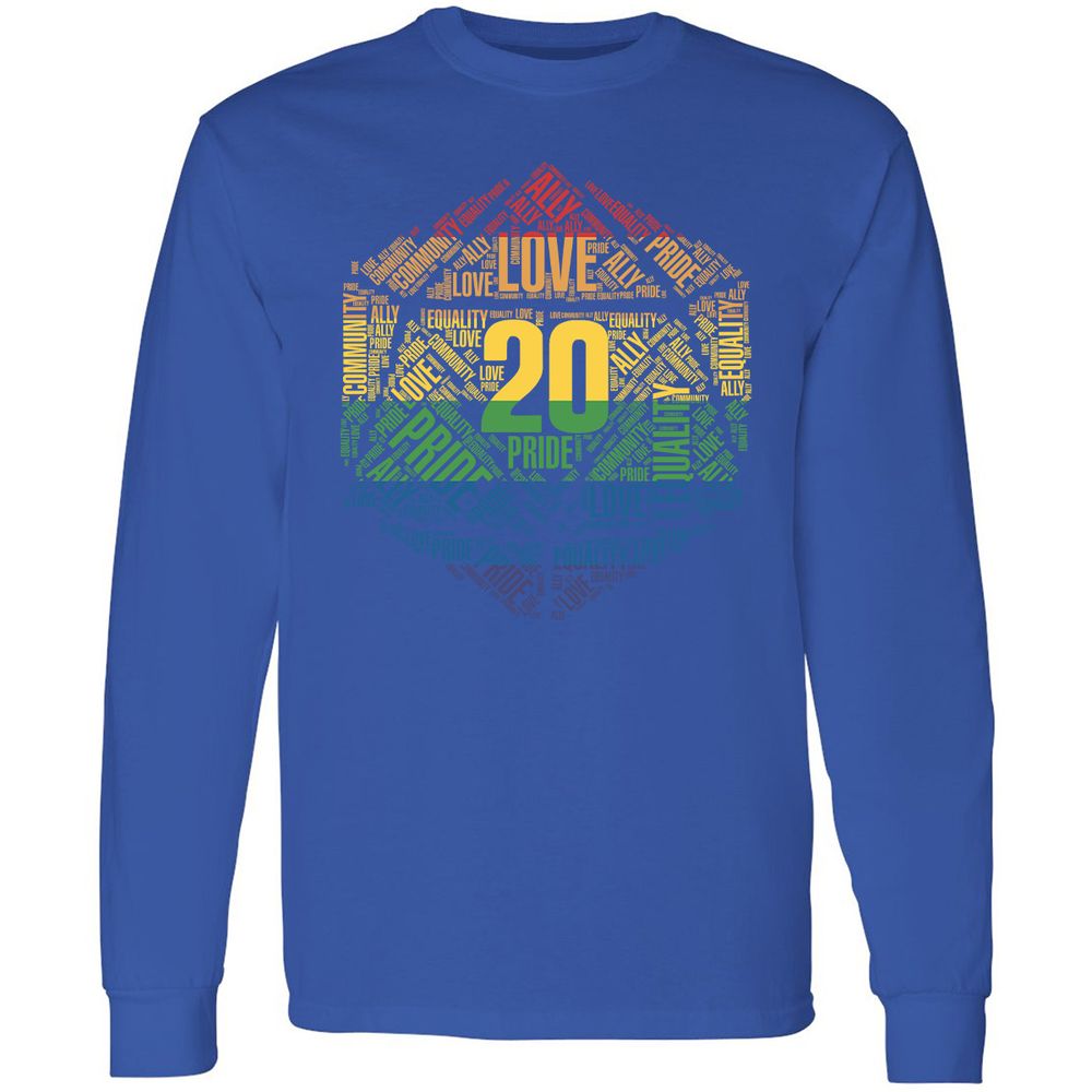D20 Pride Long Sleeve T-Shirt - Royal - 8