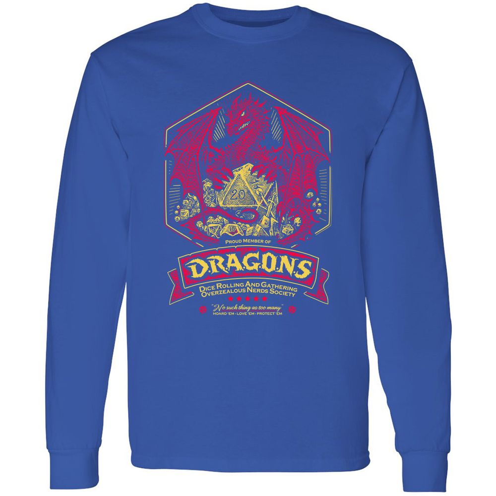 Fantasy Dragon With Dice - Royal - 8