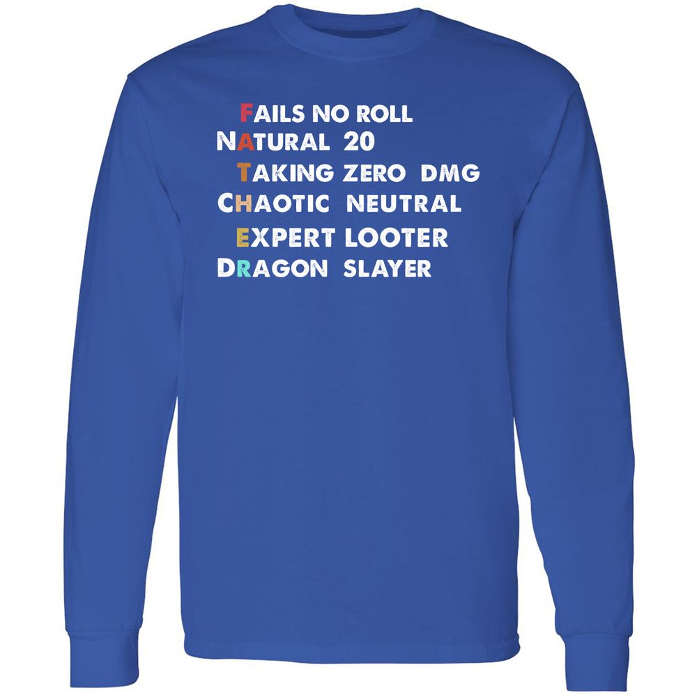 Father D&D Long Sleeve T-Shirt - Royal - 8