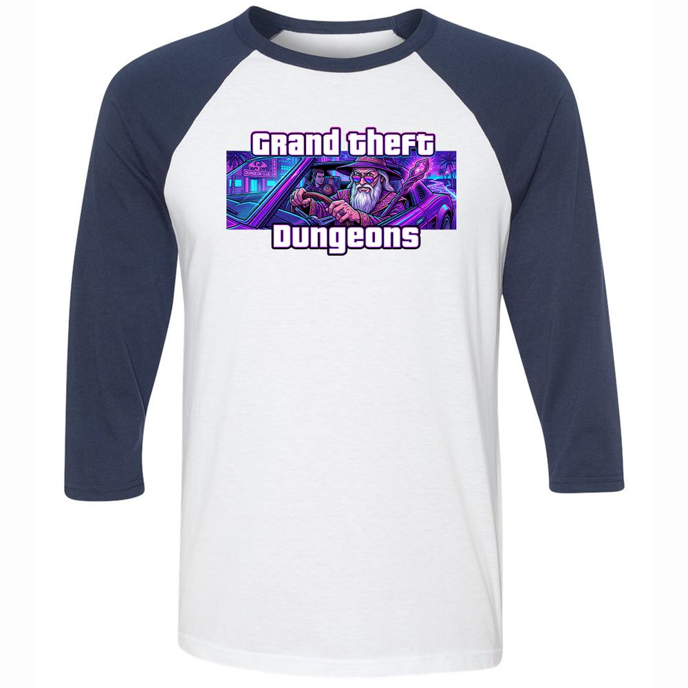 Grand Theft Dungeons Miami - White/Navy - 8