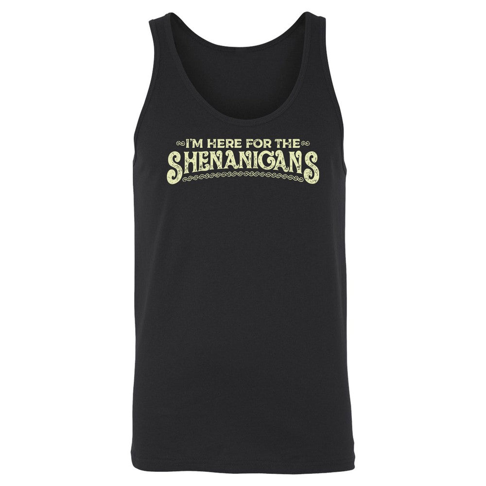 Here For The Shenanigans Unisex Jersey Tank - Black - 9