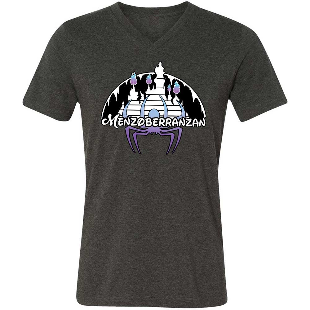 Menzoberranzan Unisex V-Neck T-Shirt - Dark Grey Heather - 9