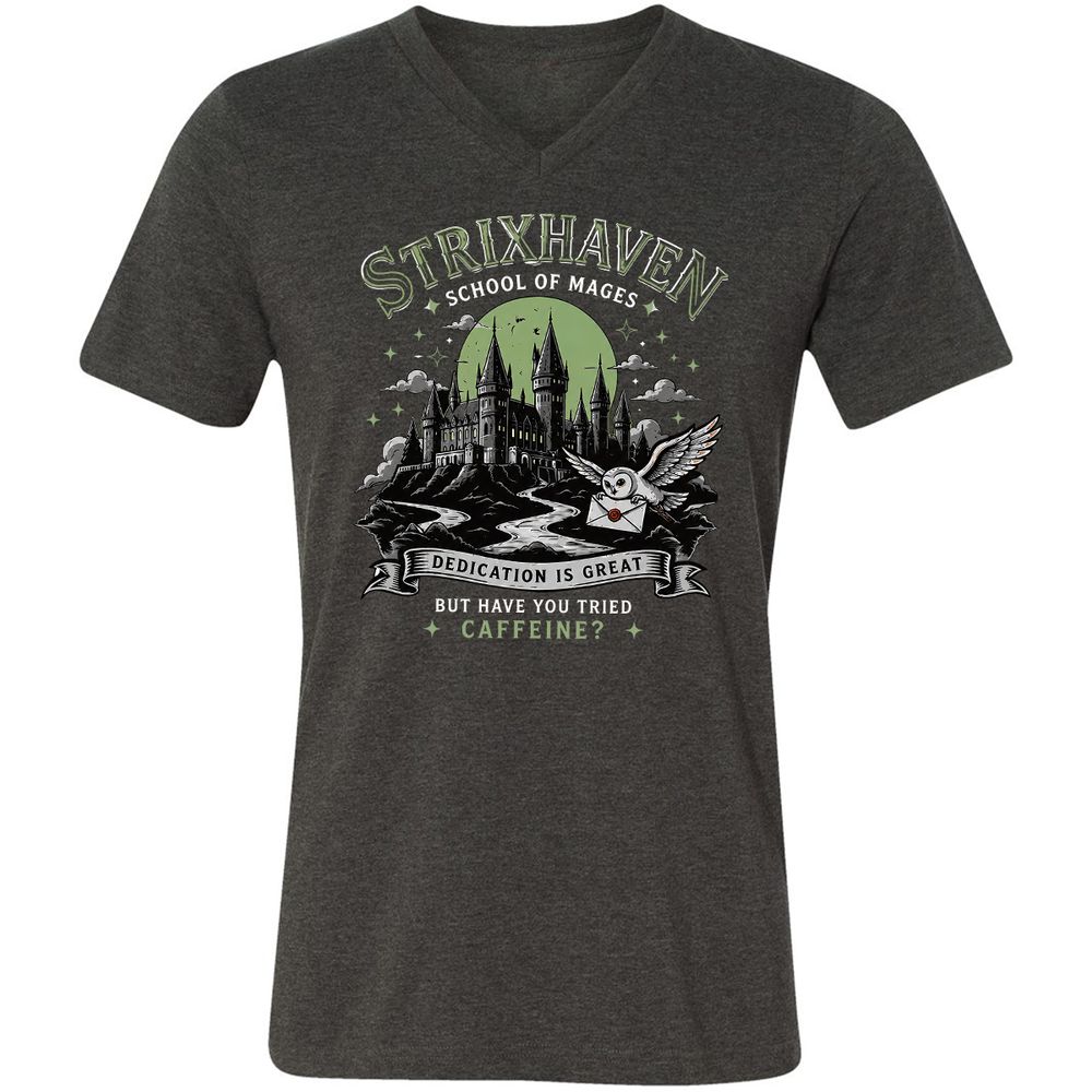 Strixhaven - School Of Mages Unisex V-Neck T-Shirt - Dark Grey Heather - 9