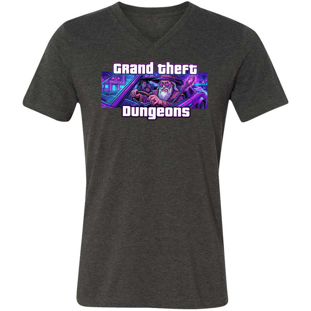 Grand Theft Dungeons Miami - Dark Grey Heather - 9