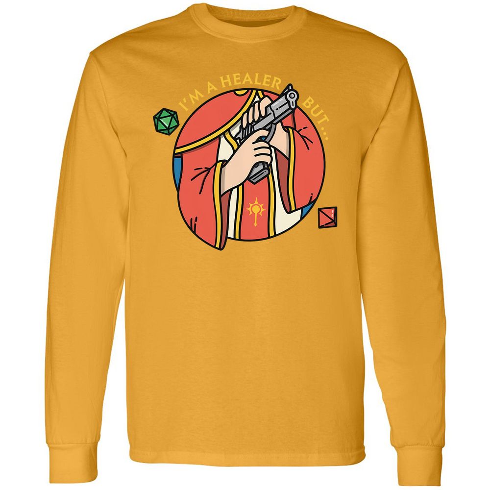 I'm A Healer But Long Sleeve T-Shirt - Gold - 9