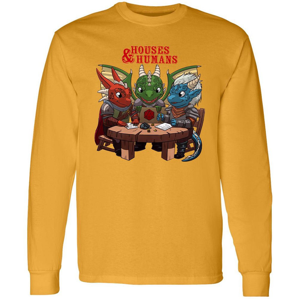 Houses & Humans Long Sleeve T-Shirt - Gold - 9