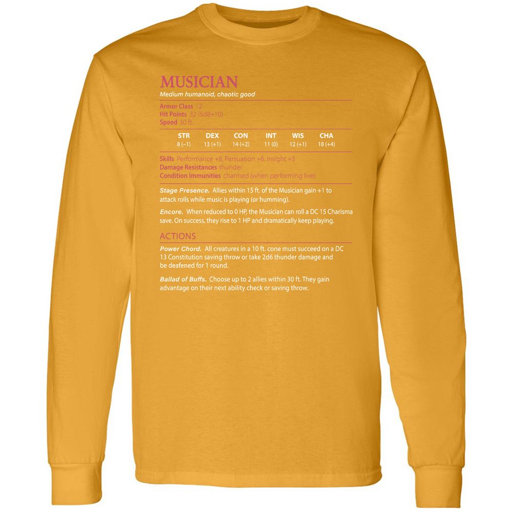 Musician Stats - Gold - 9
