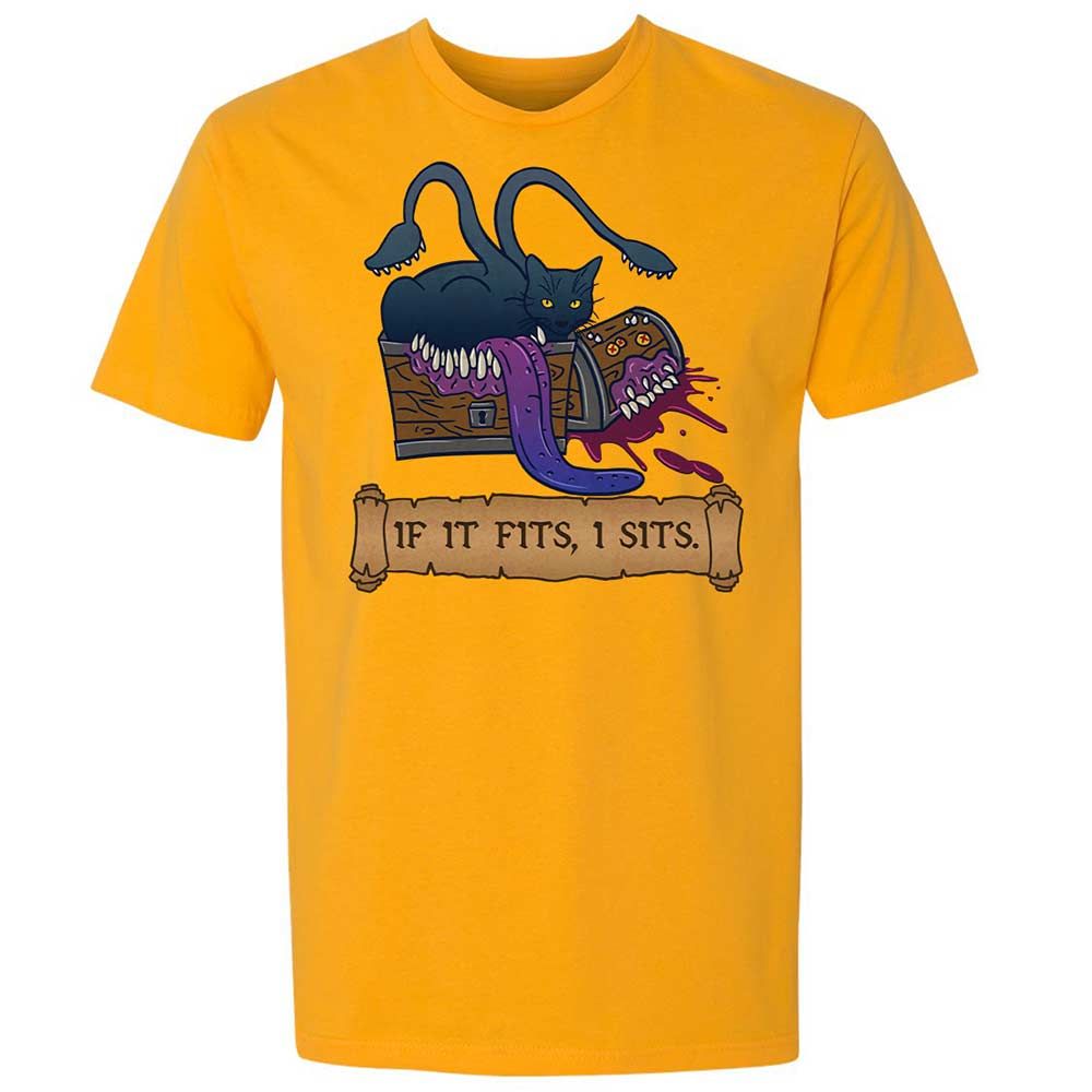 If It Fits I Sits Premium Unisex T-Shirt - Gold - 9
