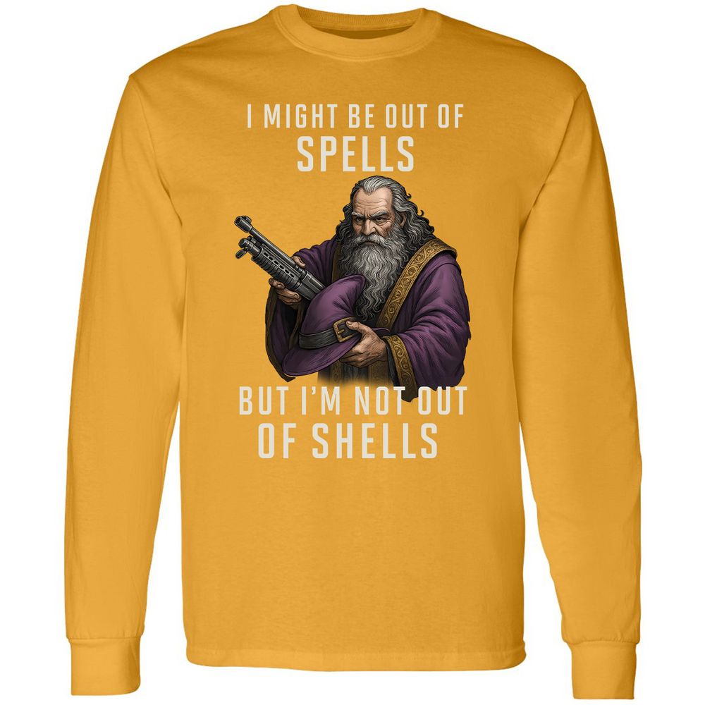 Not Out Of Shells Long Sleeve T-Shirt - Gold - 9