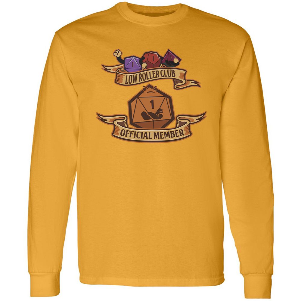 Low Roller Club Long Sleeve T-Shirt - Gold - 9