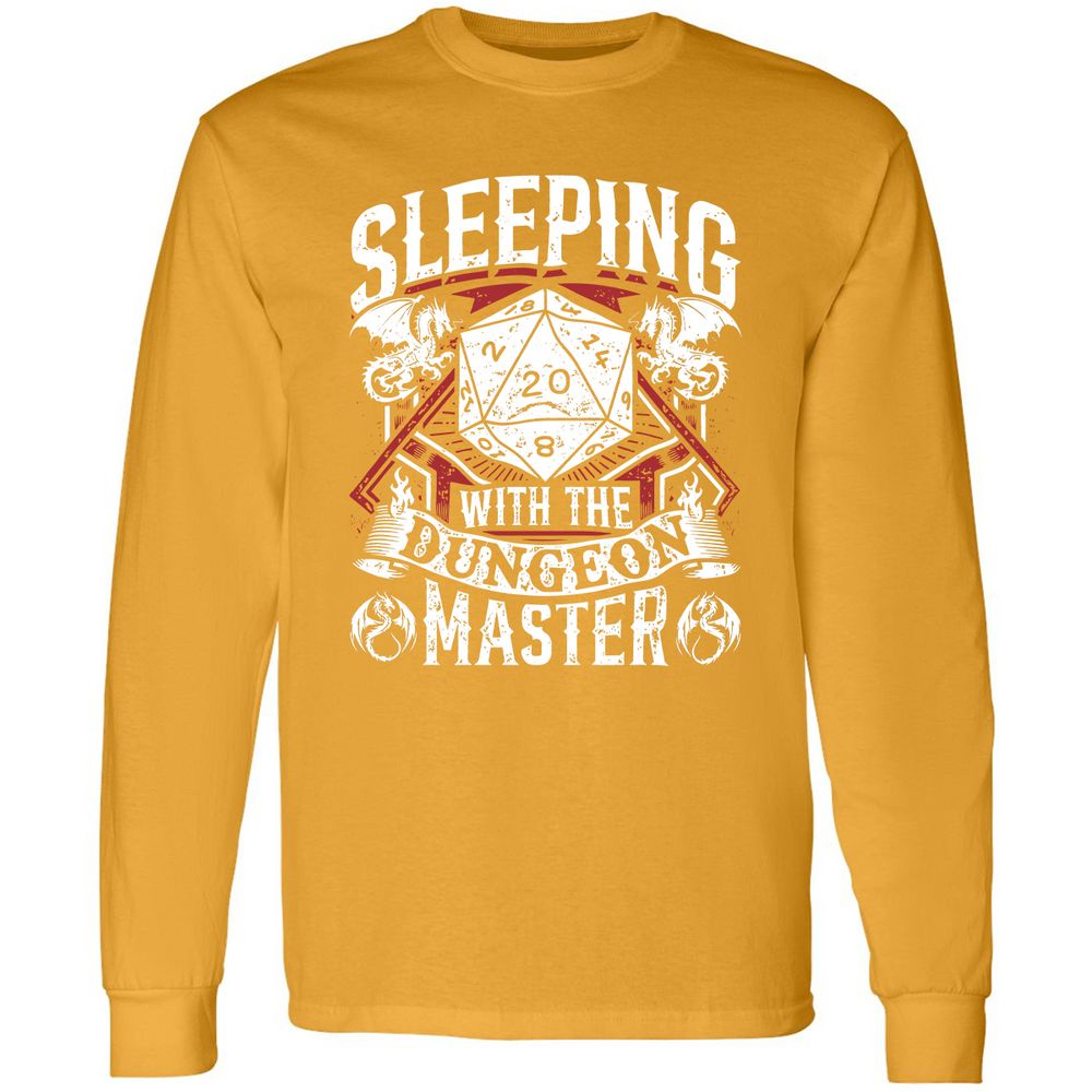 Sleeping With The DM Long Sleeve T-Shirt - Gold - 9