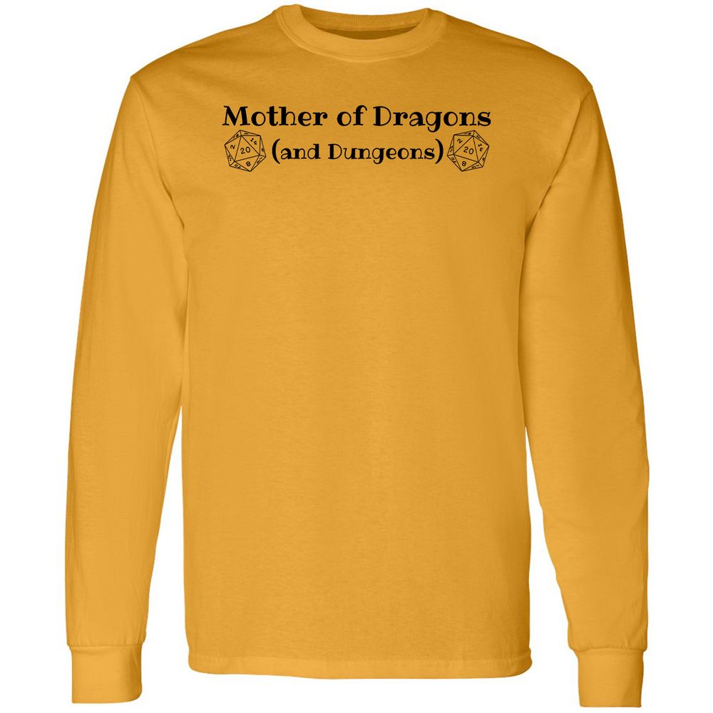 Mother Of Dragons Long Sleeve T-Shirt - Gold - 9