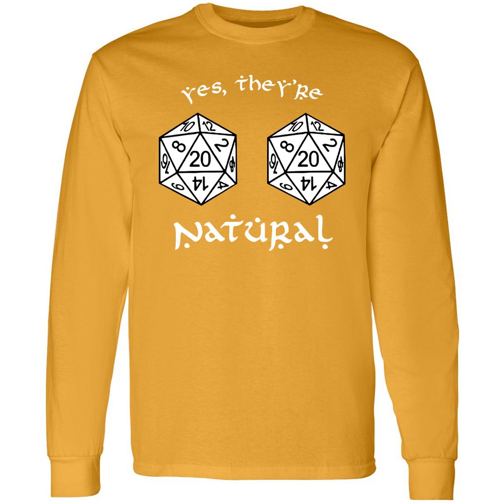They Are Natural Long Sleeve T-Shirt - Gold - 9