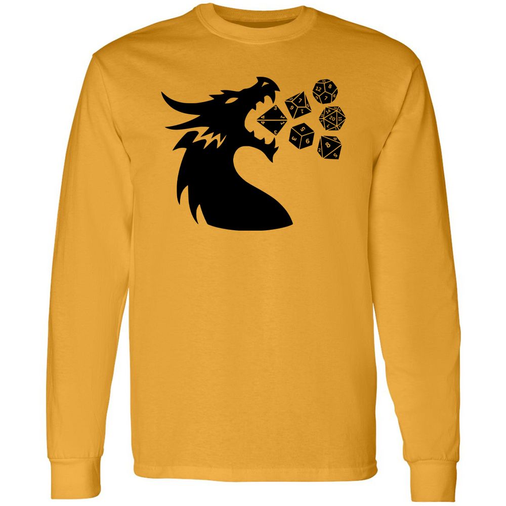 Pac And Dragon Long Sleeve T-Shirt - Gold - 9