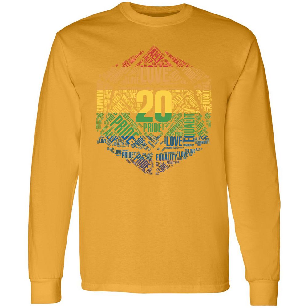 D20 Pride Long Sleeve T-Shirt - Gold - 9