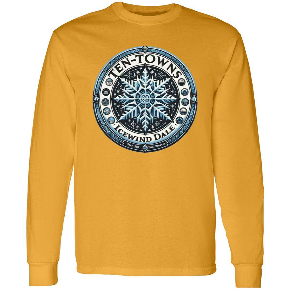 Ten-Towns Icewind Dale Long Sleeve T-Shirt - Gold - 9