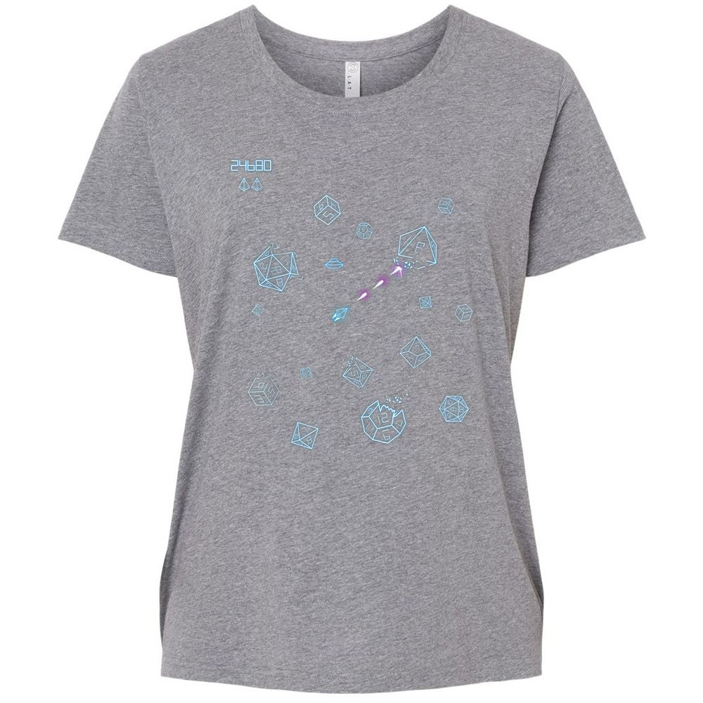 The Dices Game Ladies Curvy Jersey - Granite Heather - 9