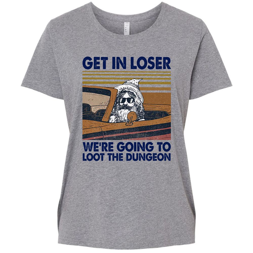 We're Going To Loot The Dragon Ladies Curvy Jersey - Granite Heather - 9
