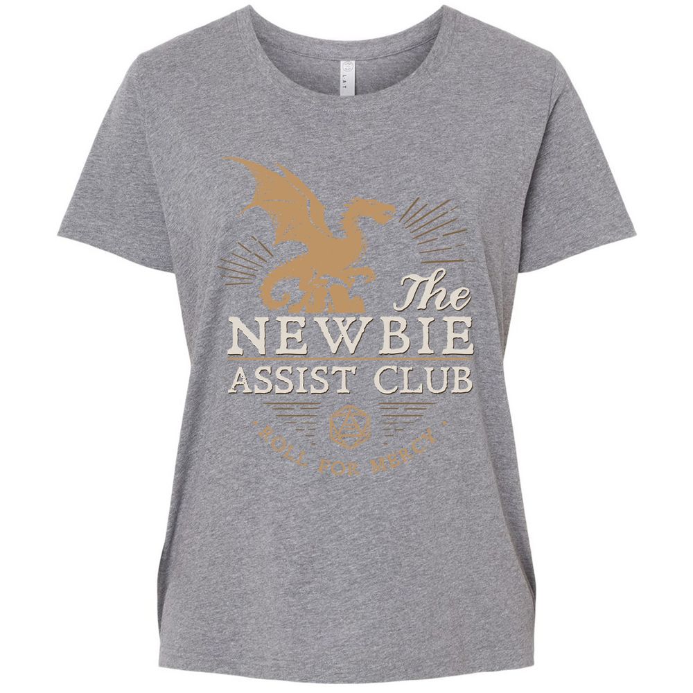 The Newbie Assist Club Ladies Curvy Jersey - Granite Heather - 9