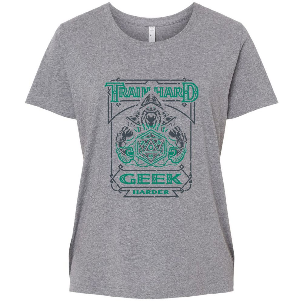 Train Hard, Geek Harder - Granite Heather - 9