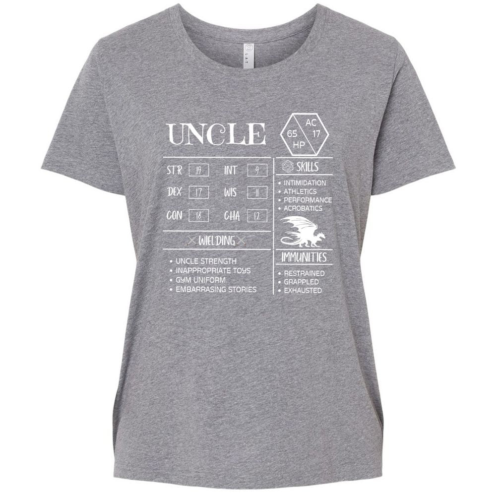 Uncle Stats 2 Ladies Curvy Jersey - Granite Heather - 9