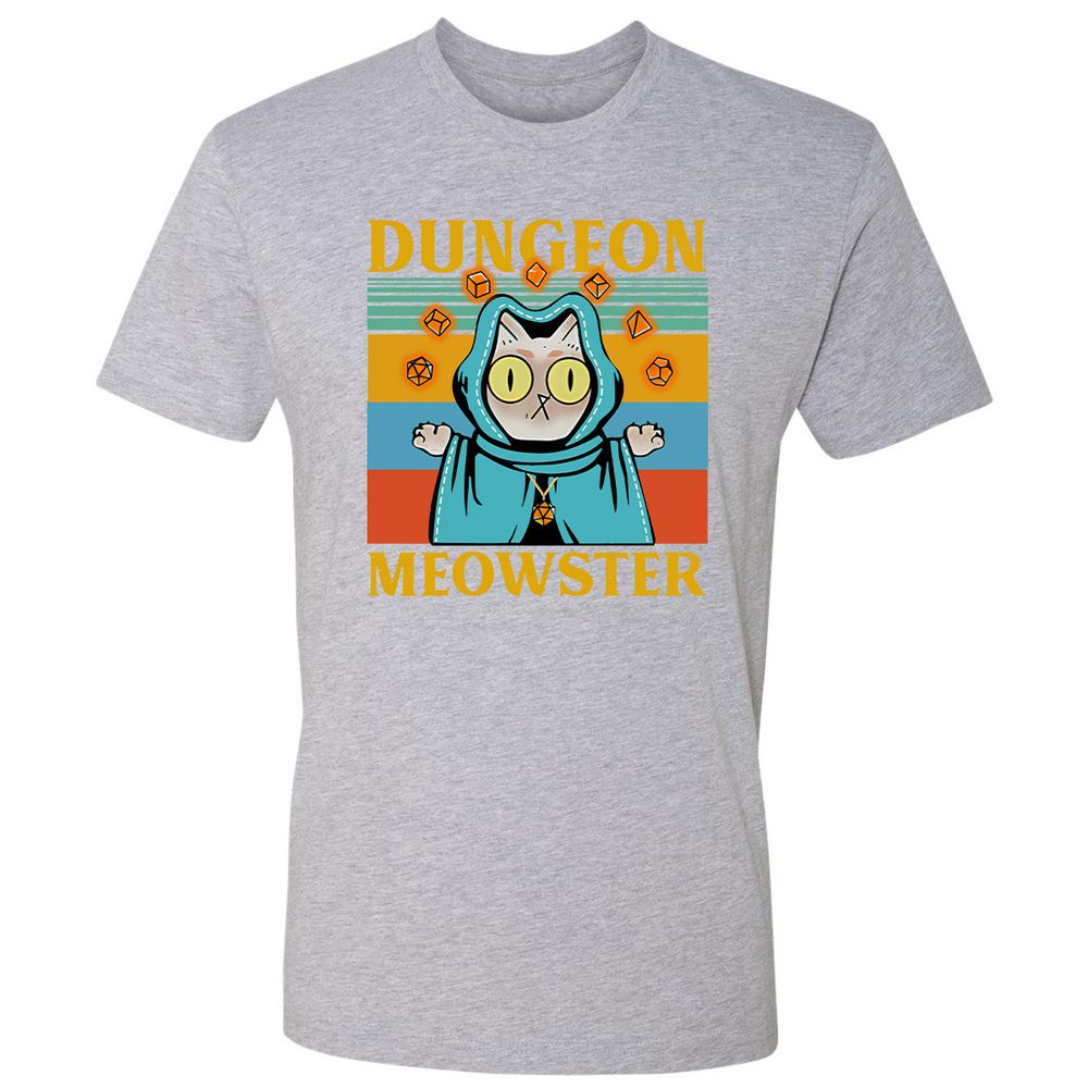Dungeon Meowster Premium Unisex T-Shirt - Heather Grey - 9