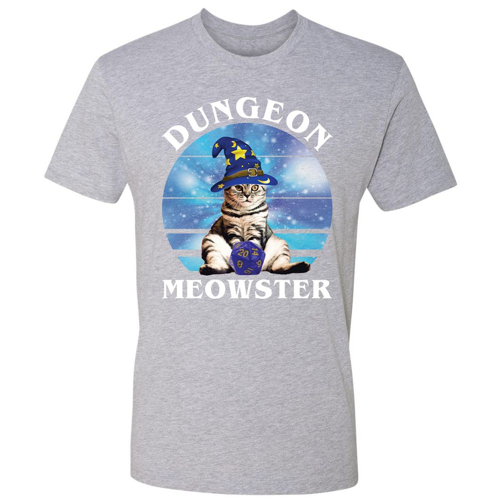 Dungeon Meowster Vintage Premium Unisex T-Shirt - Heather Grey - 9