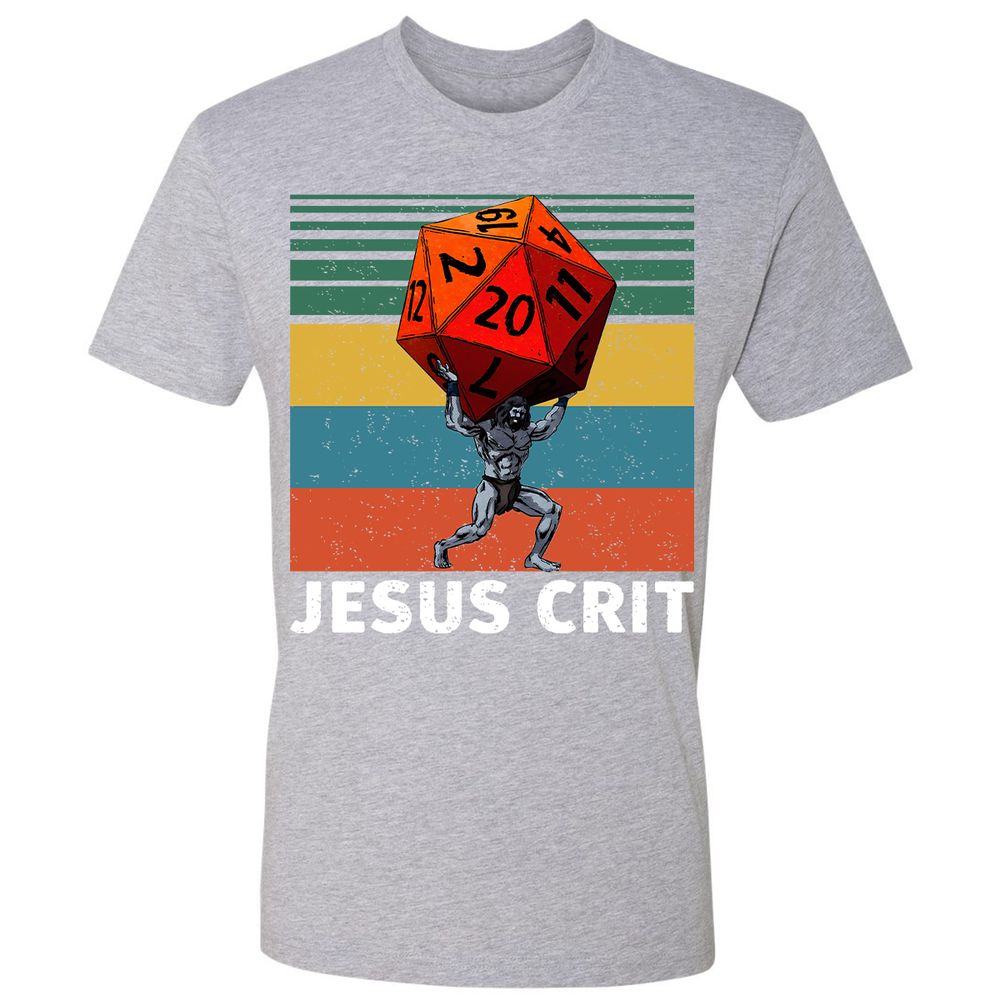 Jesus Crit Premium Unisex T-Shirt - Heather Grey - 9
