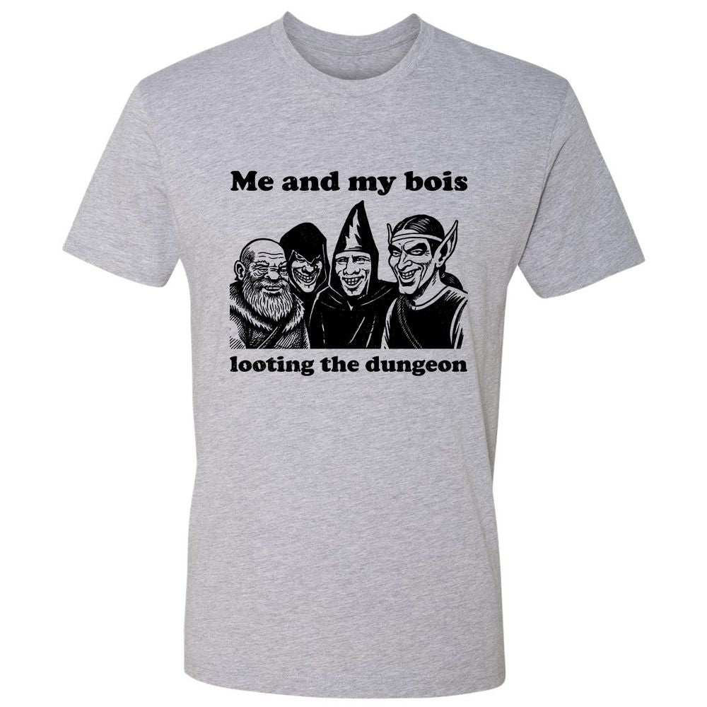 Me and my bois looting the dungeon Premium Unisex T-Shirt - Heather Grey - 9