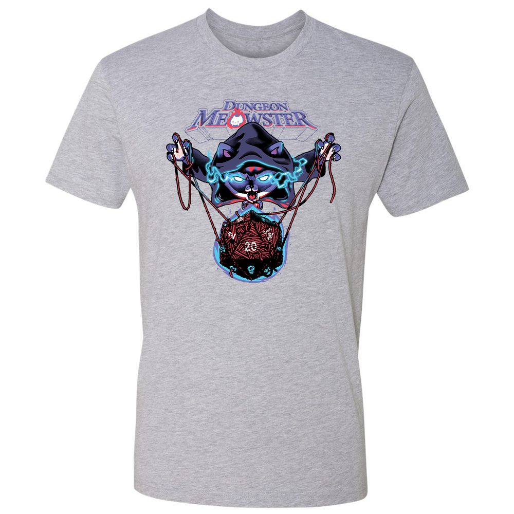 Dungeon Meowster Premium Unisex T-Shirt - Heather Grey - 9