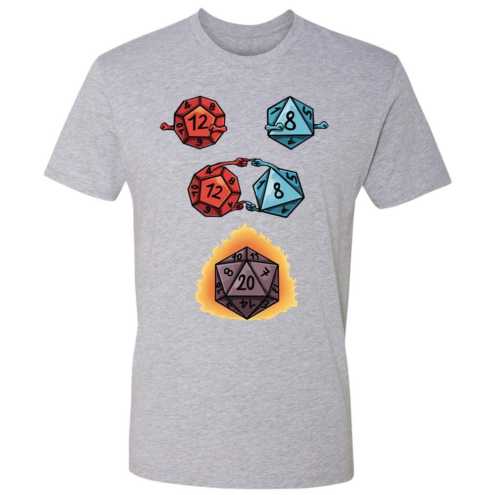 Dice Fusion RPG Premium Unisex T-Shirt - Heather Grey - 9