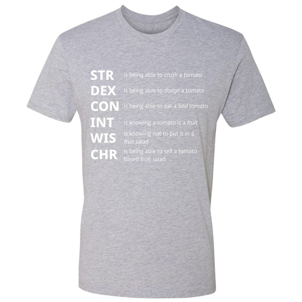 Tomato Stats – RPG Meme Edition - Heather Grey - 9