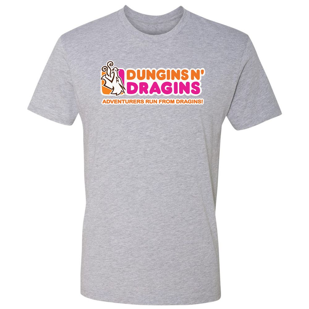Dungins & Dragins Premium Unisex T-Shirt - Heather Grey - 9