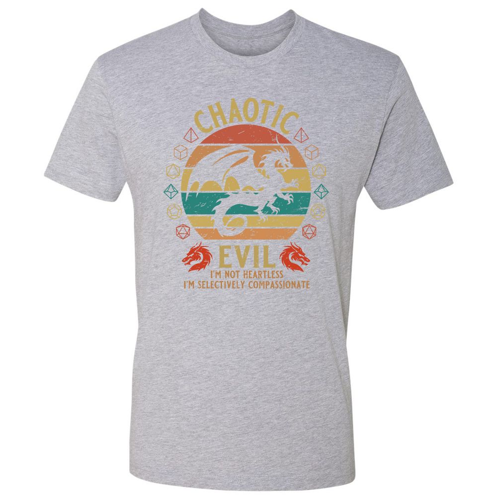 Chaotic Evil Premium Unisex T-Shirt - Heather Grey - 9