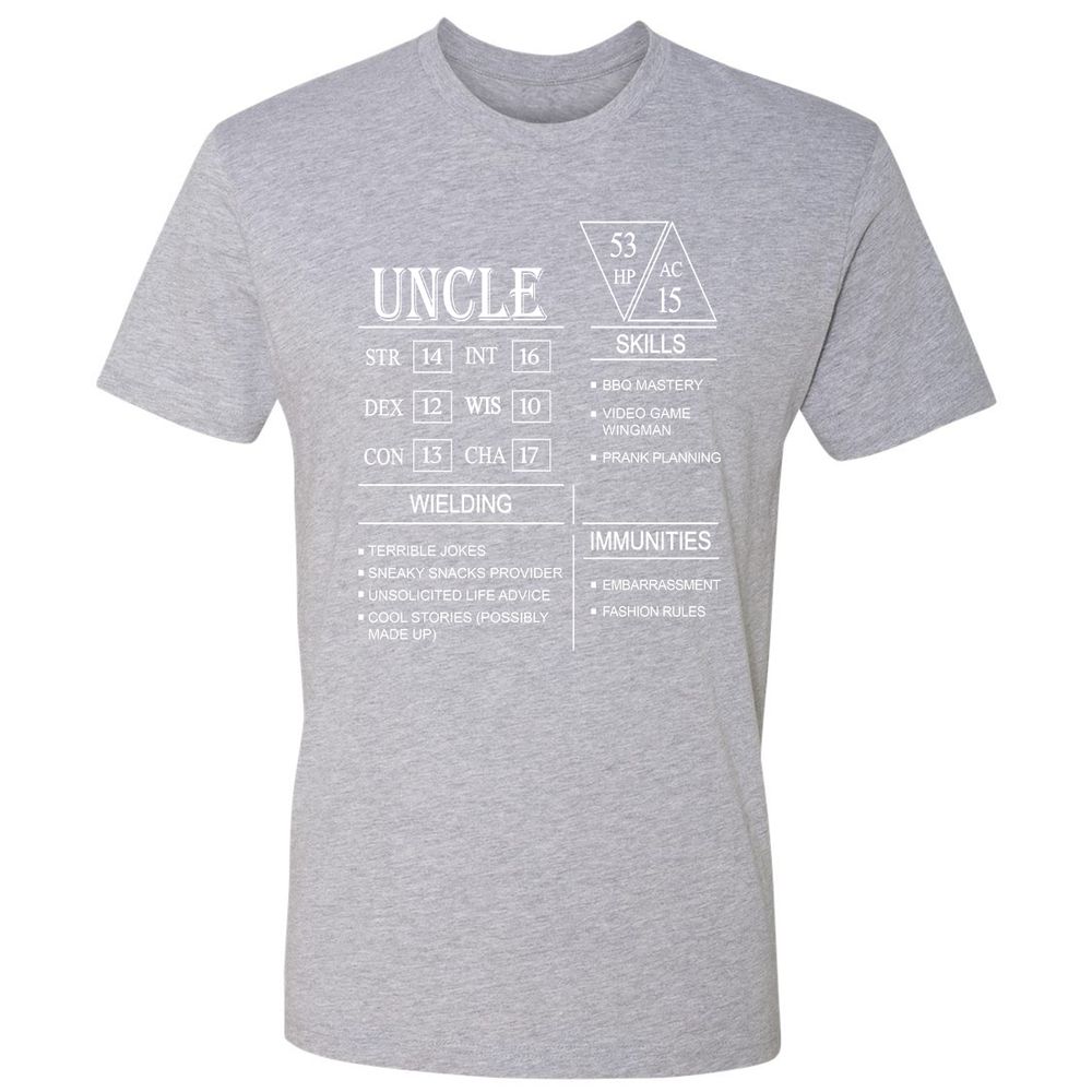 Uncle Stats Premium Unisex T-Shirt - Heather Grey - 9