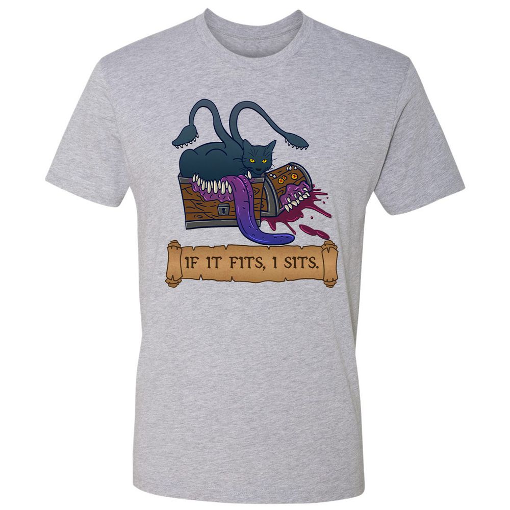 If It Fits I Sits Premium Unisex T-Shirt - Heather Grey - 9