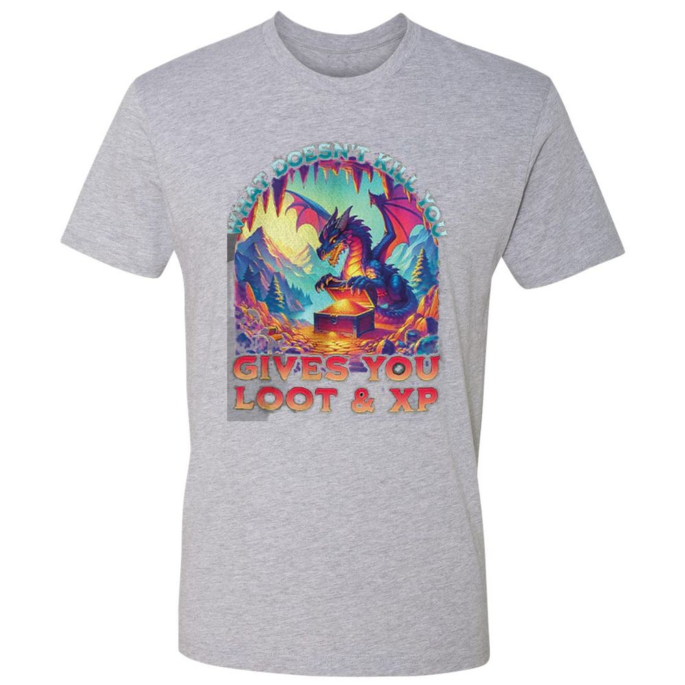 What Doesn't Kill You Give You Loot & XP Premium Unisex T-Shirt - Heather Grey - 9