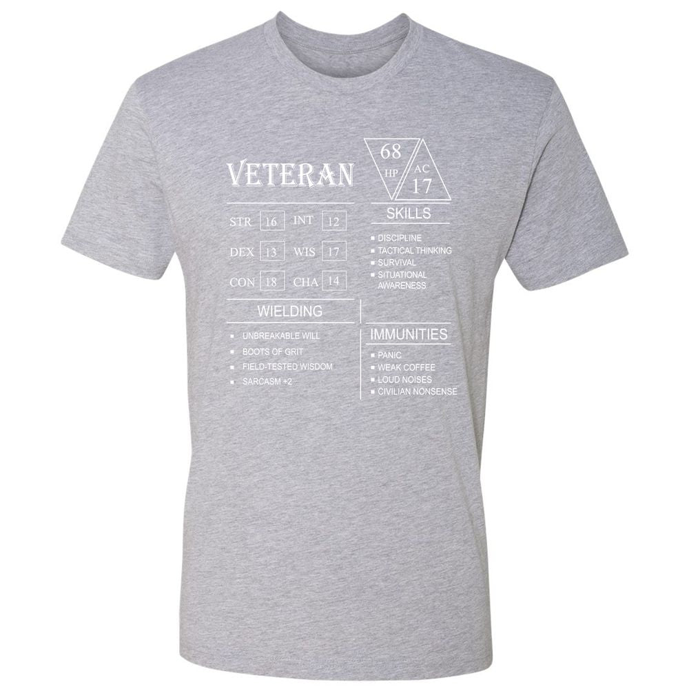 Veteran New Premium Unisex T-Shirt - Heather Grey - 9