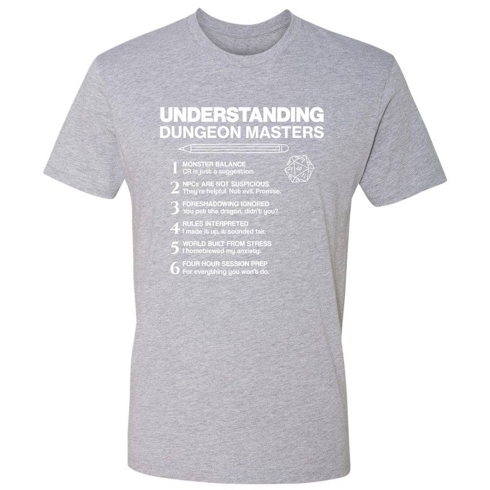 Understanding Dungeon Masters Premium Unisex T-Shirt - Heather Grey - 9